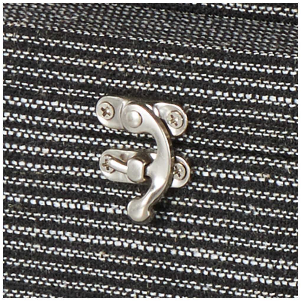 Black Fabric Modern Box, S/4 10"W, 9"W, 8"W, 6"H