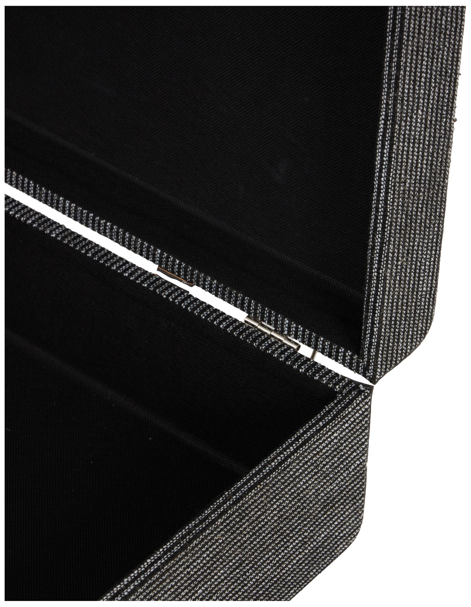 Image 2 Black Fabric Modern Trunk, S/2 21", 19"W more views