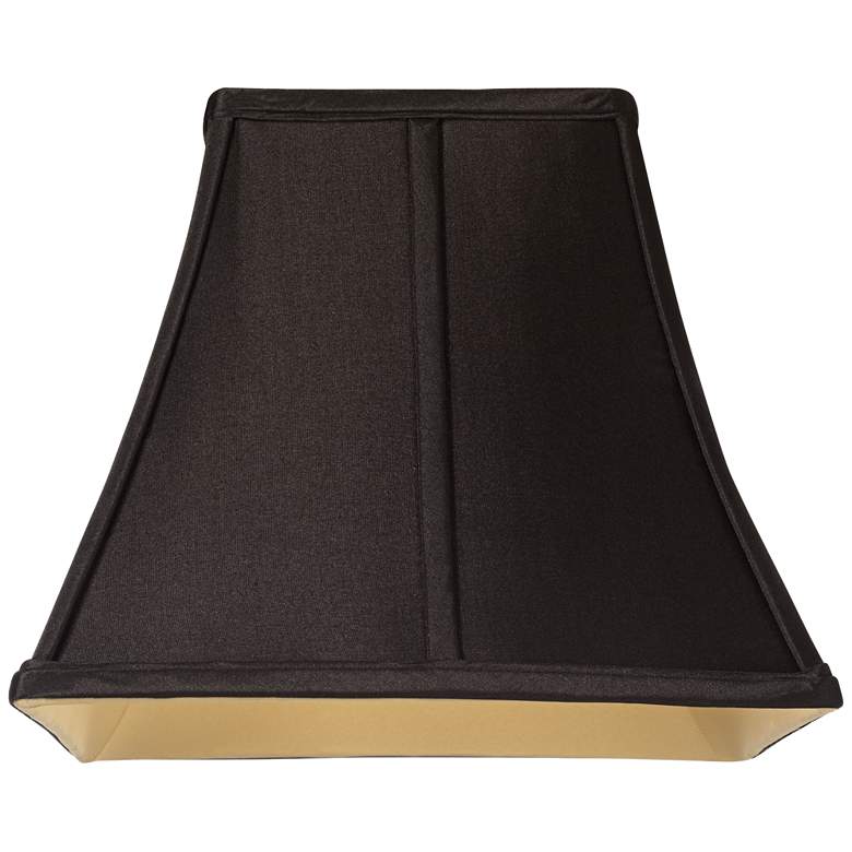 Image 3 Black Fabric Set of 2 Square Lamp Shades 6x11x9.75 (Spider) more views