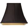 Black Fabric Set of 2 Square Lamp Shades 6x11x9.75 (Spider)