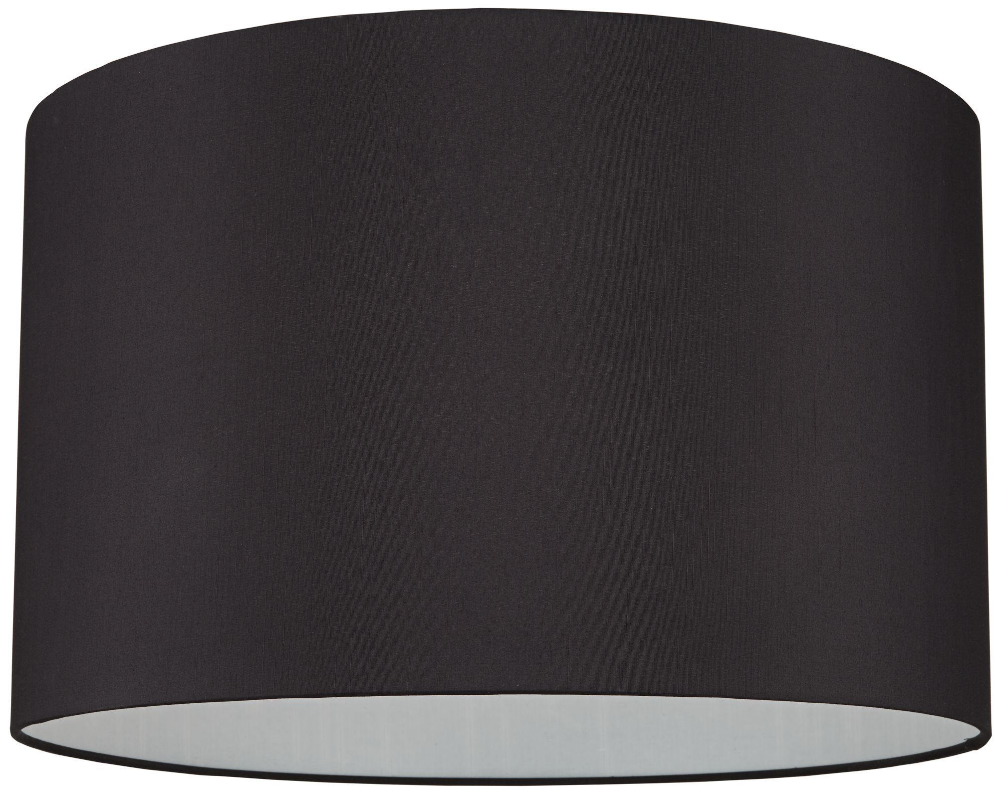 Black Faux Silk Set of 2 Drum Lamp Shades 19x19x12 (Spider) 592X7