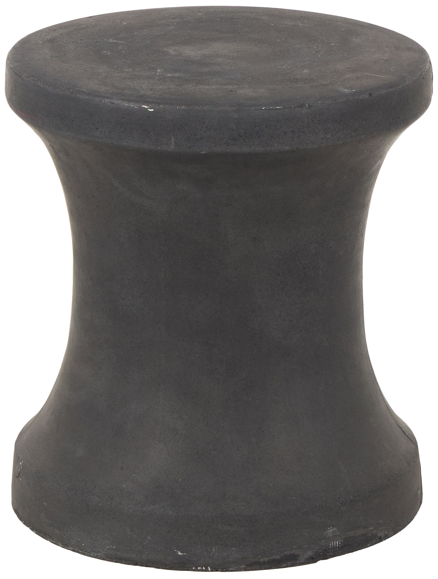 Image 2 Black Fiberclay Ceramic Contemporary Outdoor Accent Table, 14" x 14" x 16"