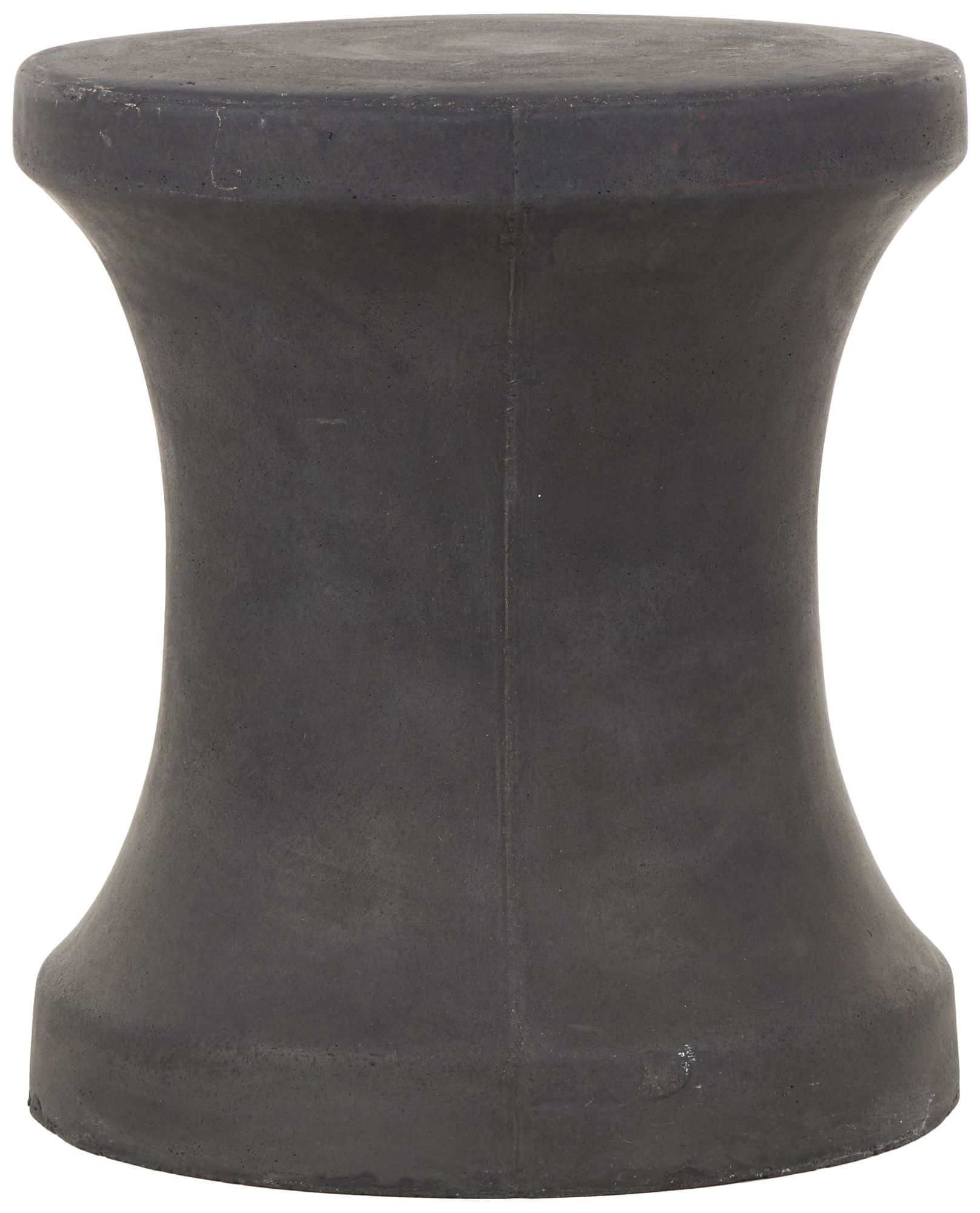 Image 6 Black Fiberclay Ceramic Contemporary Outdoor Accent Table, 14" x 14" x 16" more views