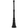 Black Finish 78" High Outdoor Lighting Post with Base