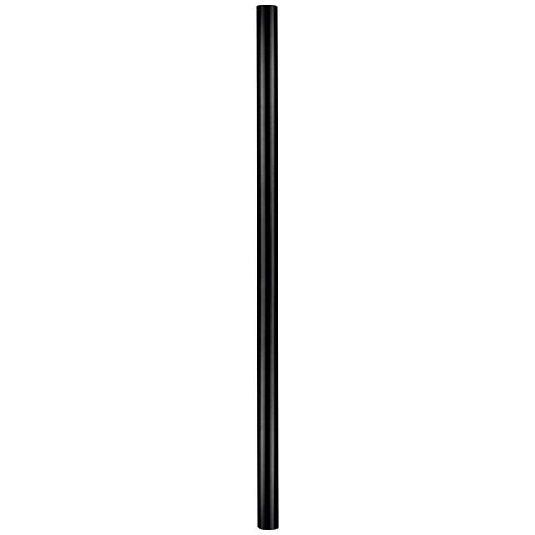 Image 1 Black Finish 84" HIgh Direct Burial Outdoor Post Light Pole
