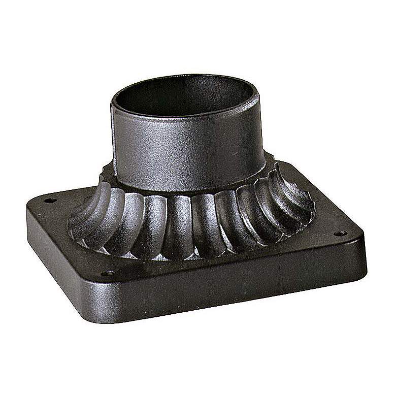 Image 1 Black Finish Post Mount Adapter