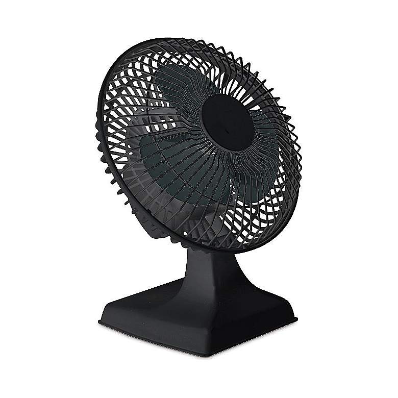 Image 1 Black Finish Two-Speed 6 inch Desk Fan