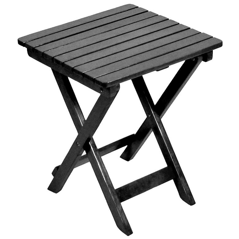 Image 1 Black Folding Adirondack Side Table