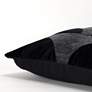 Black Geometric 20" x 20" Poly Filled Throw Pillow