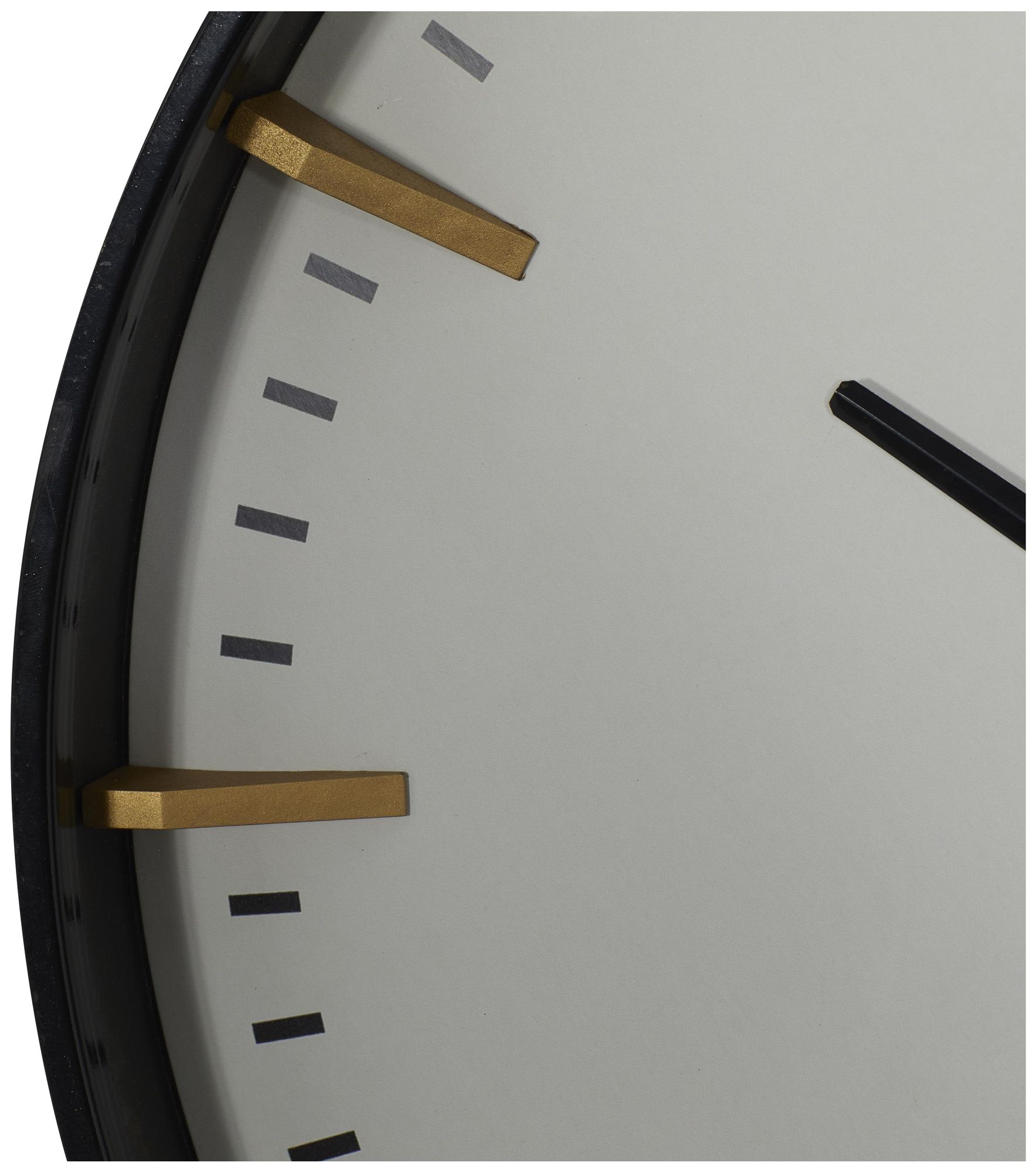 Image 4 Black Glass Contemporary Wall Clock, 20" x 2" x 20" more views