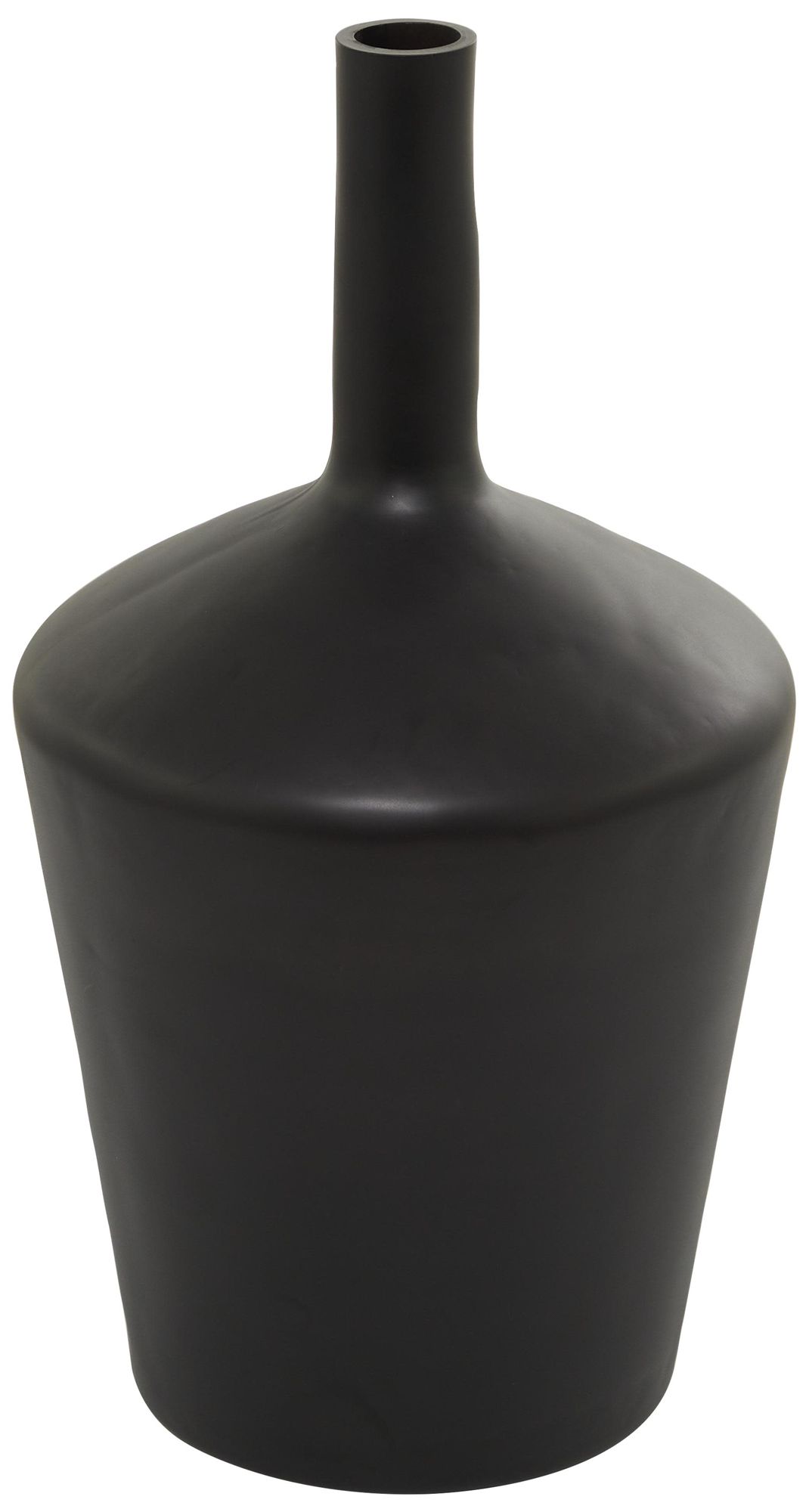 Image 2 Black Glass Modern Vase, 12" x 12" x 22"