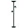 Black Gloss 3-in-1® Contemporary Torchiere Floor Lamp
