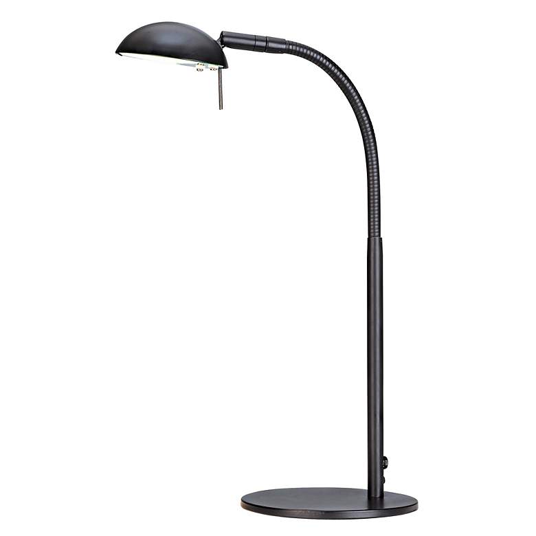 Image 1 Black Gooseneck Halogen Desk Lamp