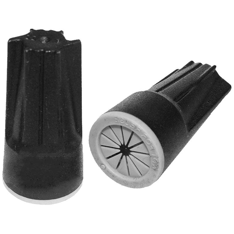 Image 1 Black Grease Filled Outdoor Landscape Wire Nuts 100-Pack