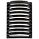 Black Grid 10" High Modern Outdoor Wall Light