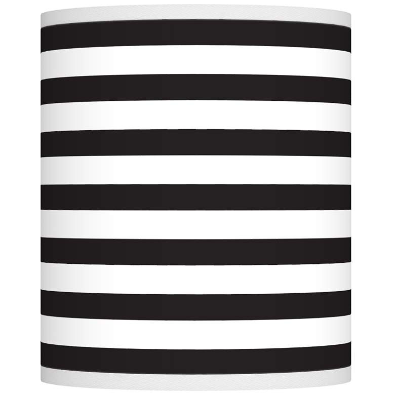 Image 1 Black Horizontal Stripe Giclee Shade 10x10x12 (Spider)