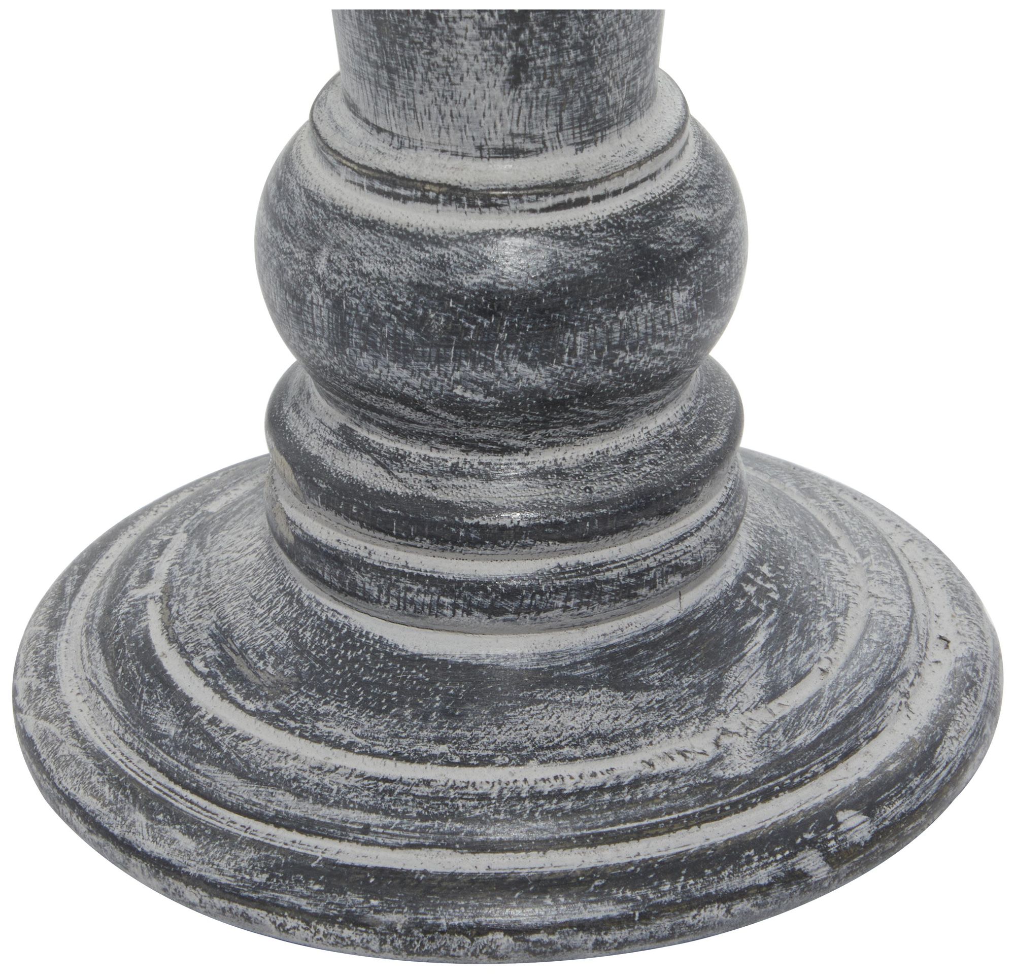 Image 2 Black Mango Wood Traditional Candle Hold more views