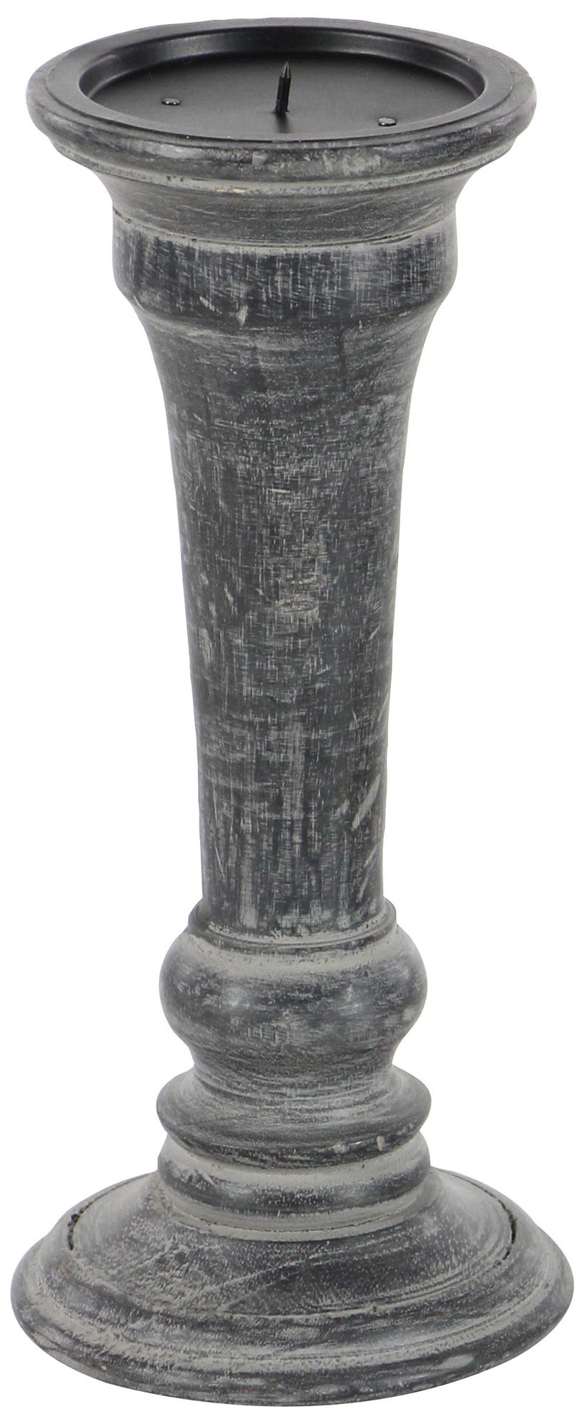 Image 5 Black Mango Wood Traditional Candle Hold more views