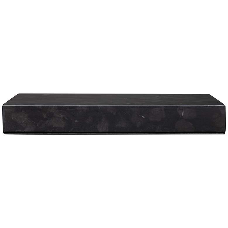 Image 3 Black Marble 9 1/2 inch x 6 1/2 inch x 1 inch Rectangular Lamp Riser more views