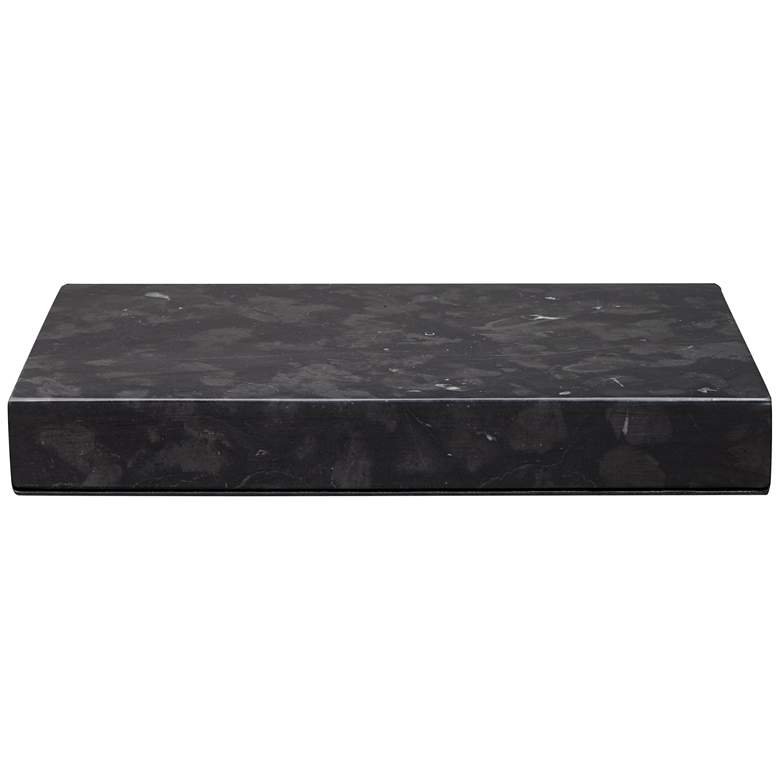 Image 5 Black Marble 9 1/2 inch x 6 1/2 inch x 1 inch Rectangular Lamp Riser more views