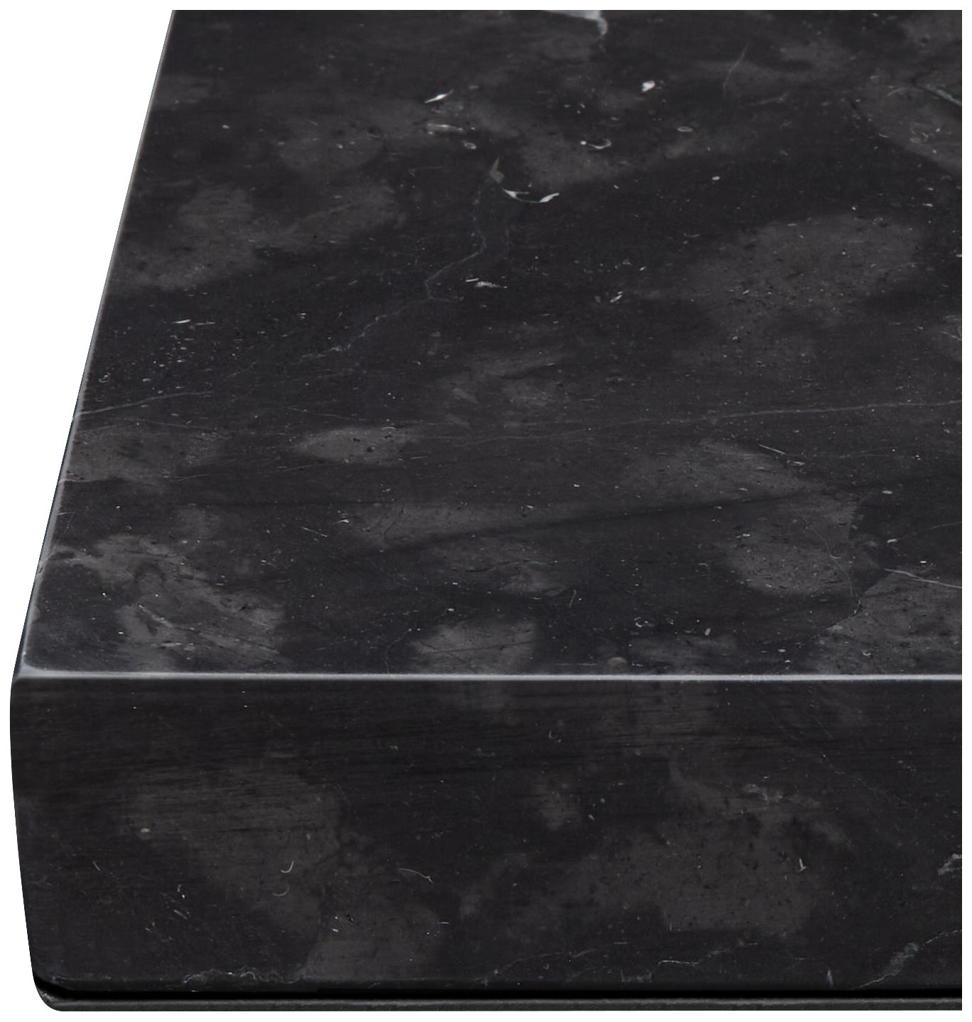 Thumbnail2 of Black Marble 9 1/2" x 6 1/2" x 1" Rectangular Lamp Riser more views