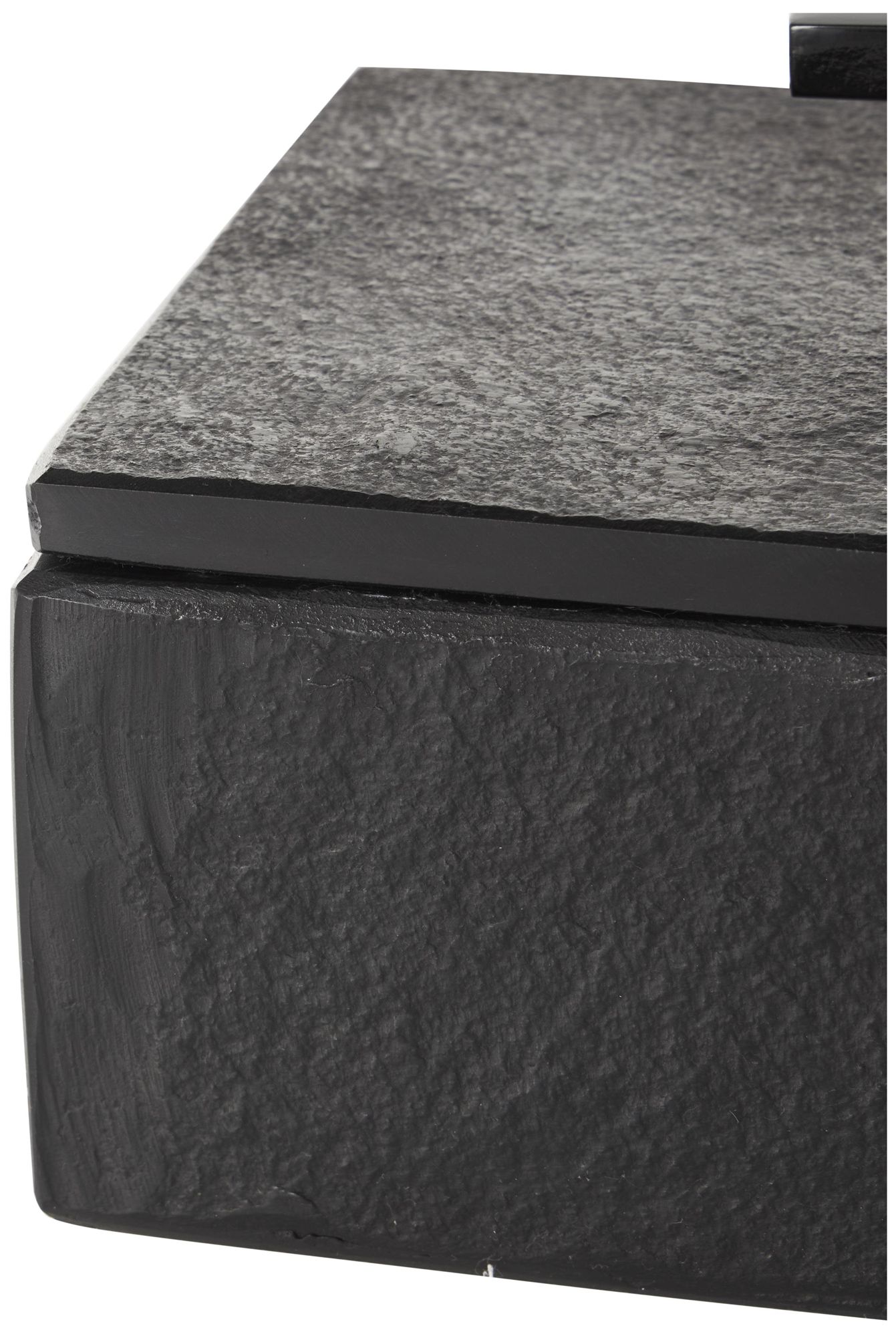 Image 4 Black Marble Contemporary Box, S/3 12", 10", 8"W more views