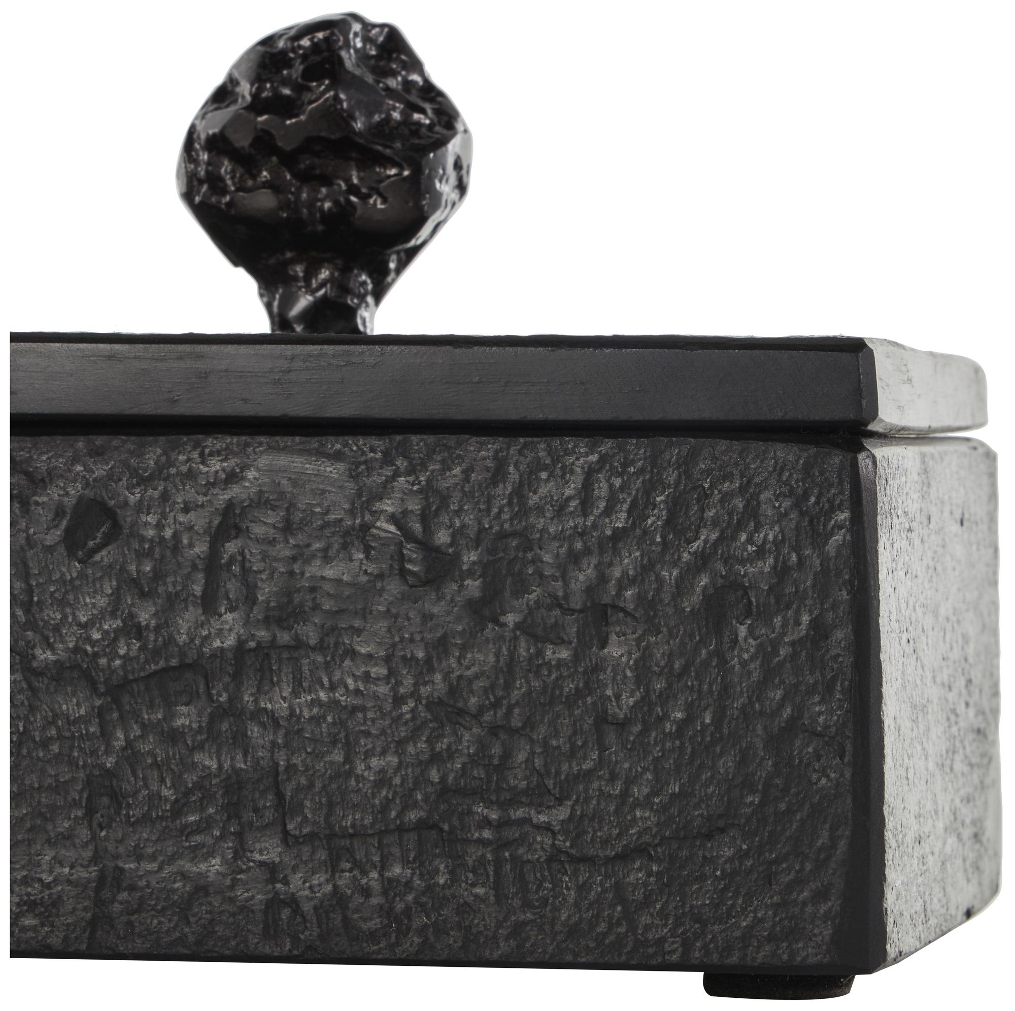 Image 3 Black Marble Contemporary Box, S/3 9", 7", 6"W more views