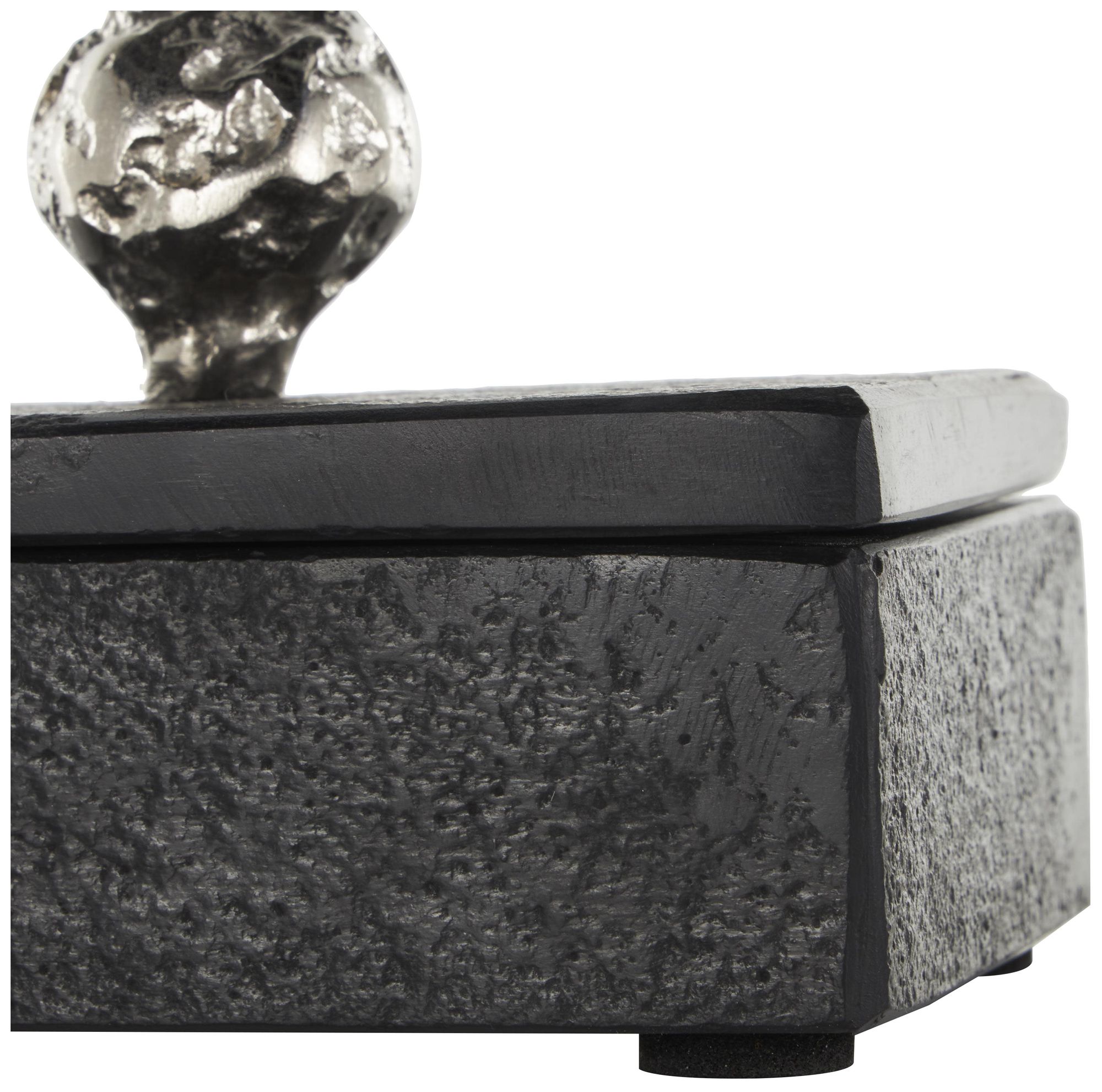 Image 3 Black Marble Contemporary Box, S/3 9", 7", 6"W more views