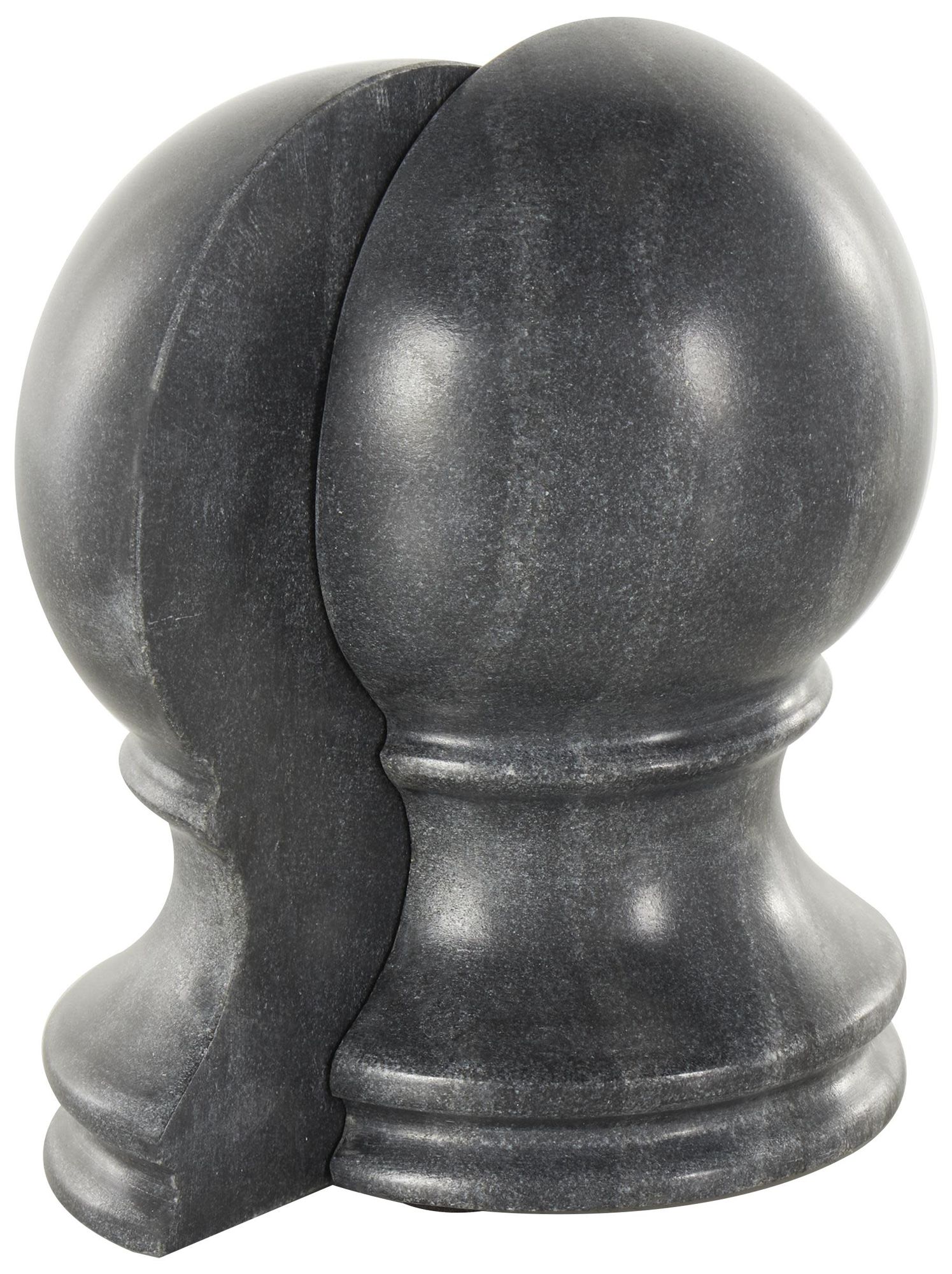 Image 6 Black Marble Modern Bookends, S/2 2"W, 7"H more views