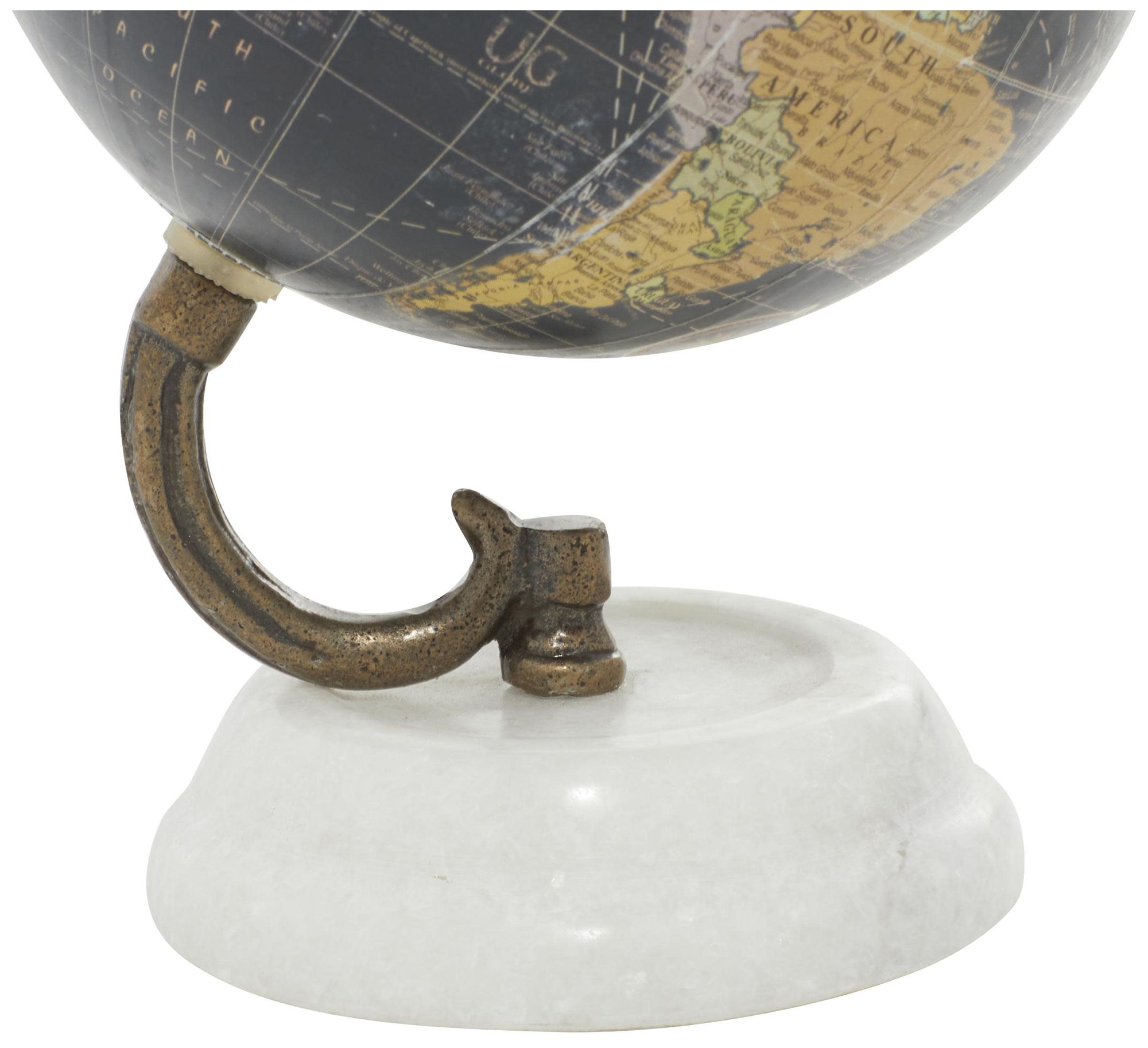 Image 2 Black Marble Modern Globe, 5" x 5" x 8" more views