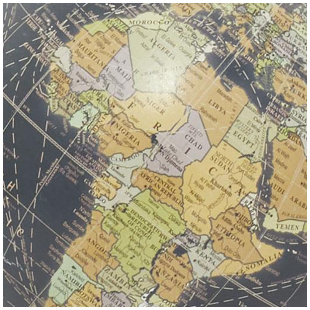 Image 6 Black Marble Modern Globe, 5" x 5" x 8" more views