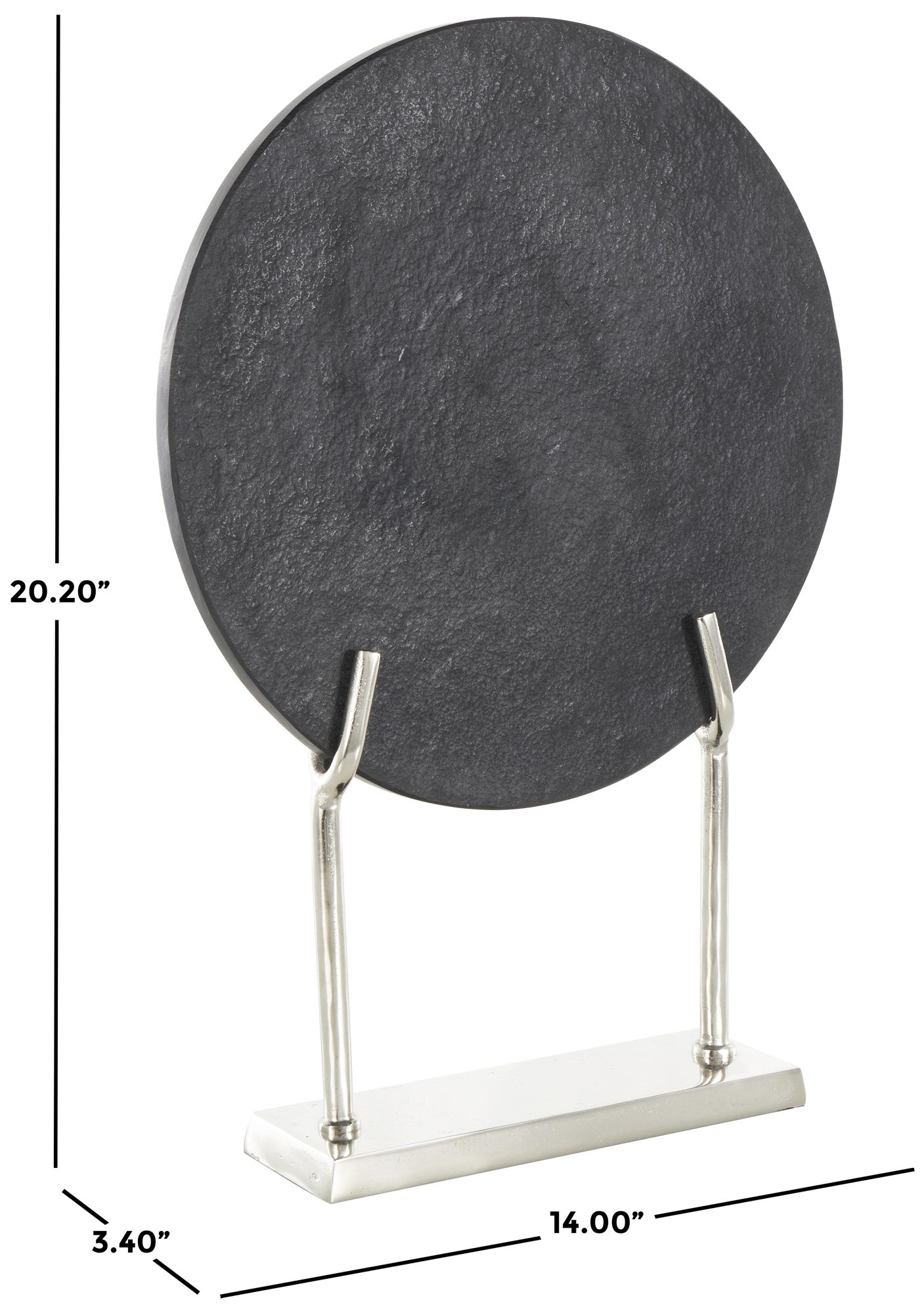 Image 7 Black Marble Modern Sculpture, 14" x 3" x 20" more views