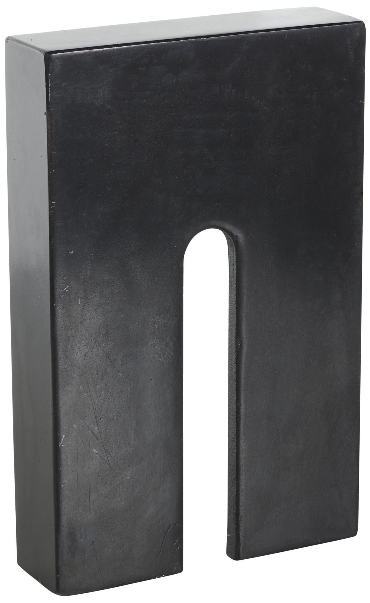 Image 5 Black Marble Modern Sculpture, 7" x 2" x 11" more views