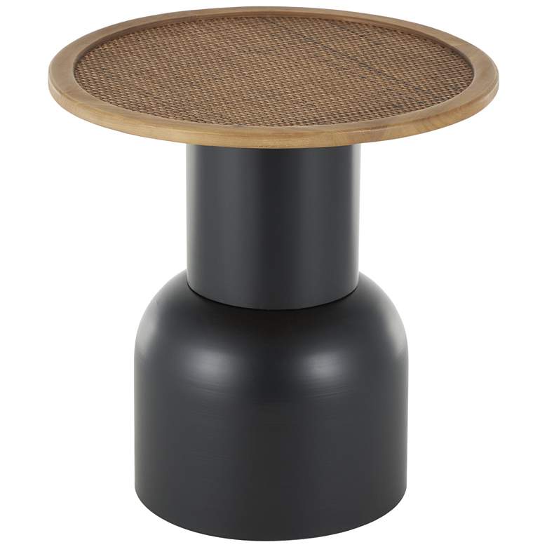 Image 1 Black Metal Bohemian Accent Table, 19" x 19" x 20"