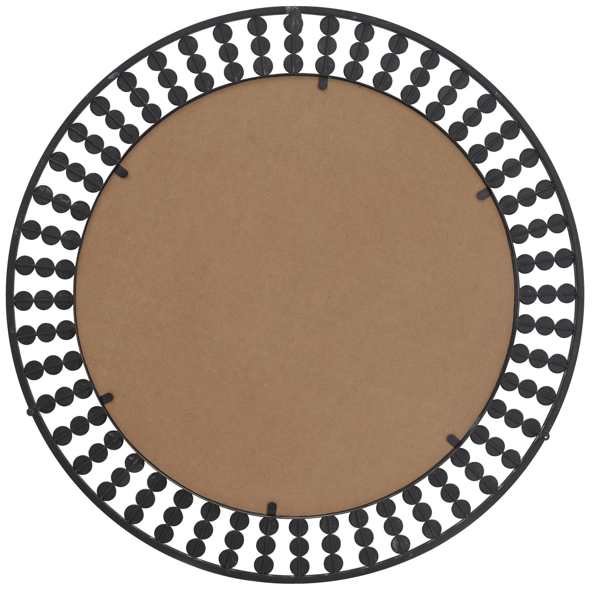 Image 4 Black Metal Bohemian Wall Mirror, 31" x 2" x 31" more views
