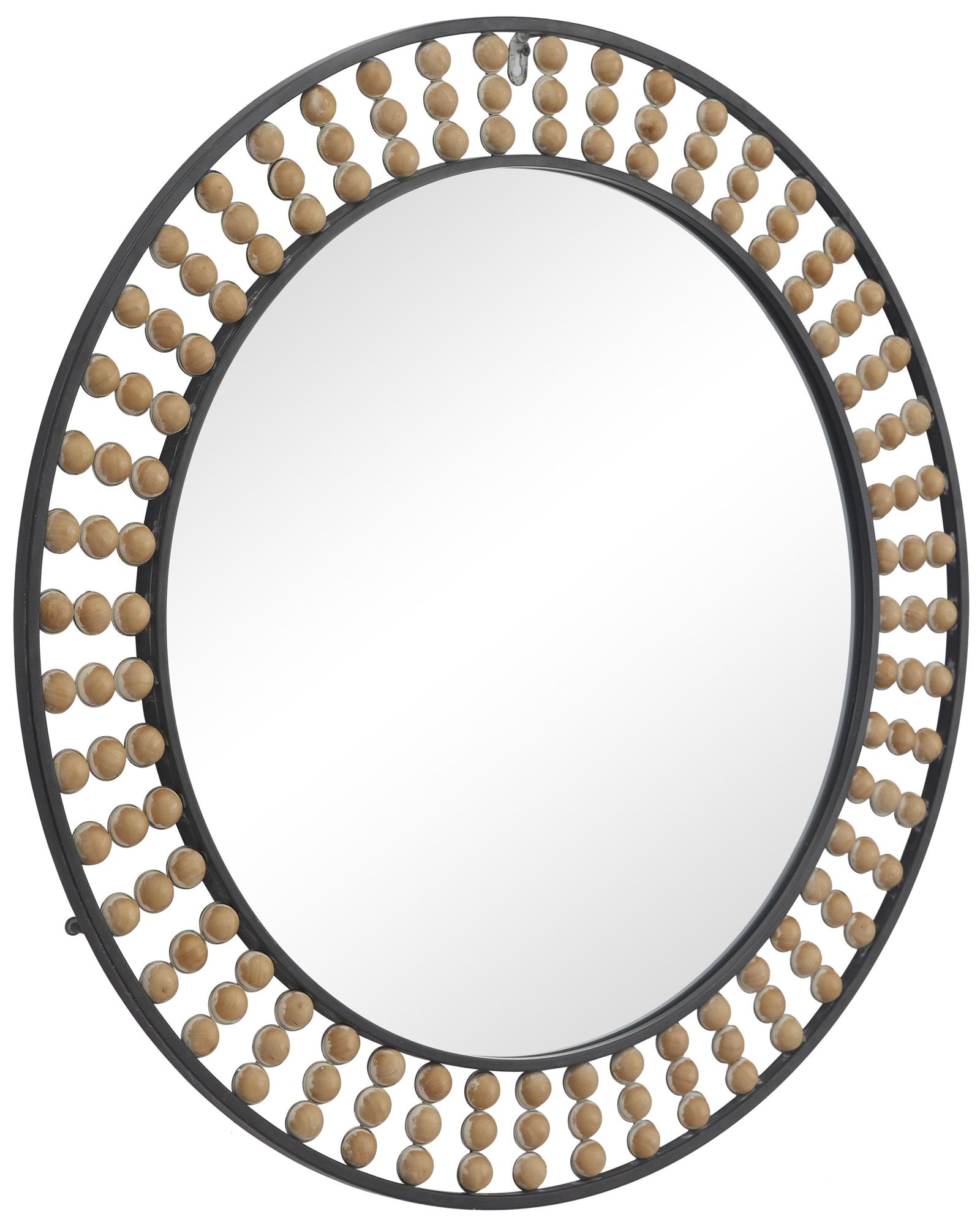 Image 5 Black Metal Bohemian Wall Mirror, 31" x 2" x 31" more views