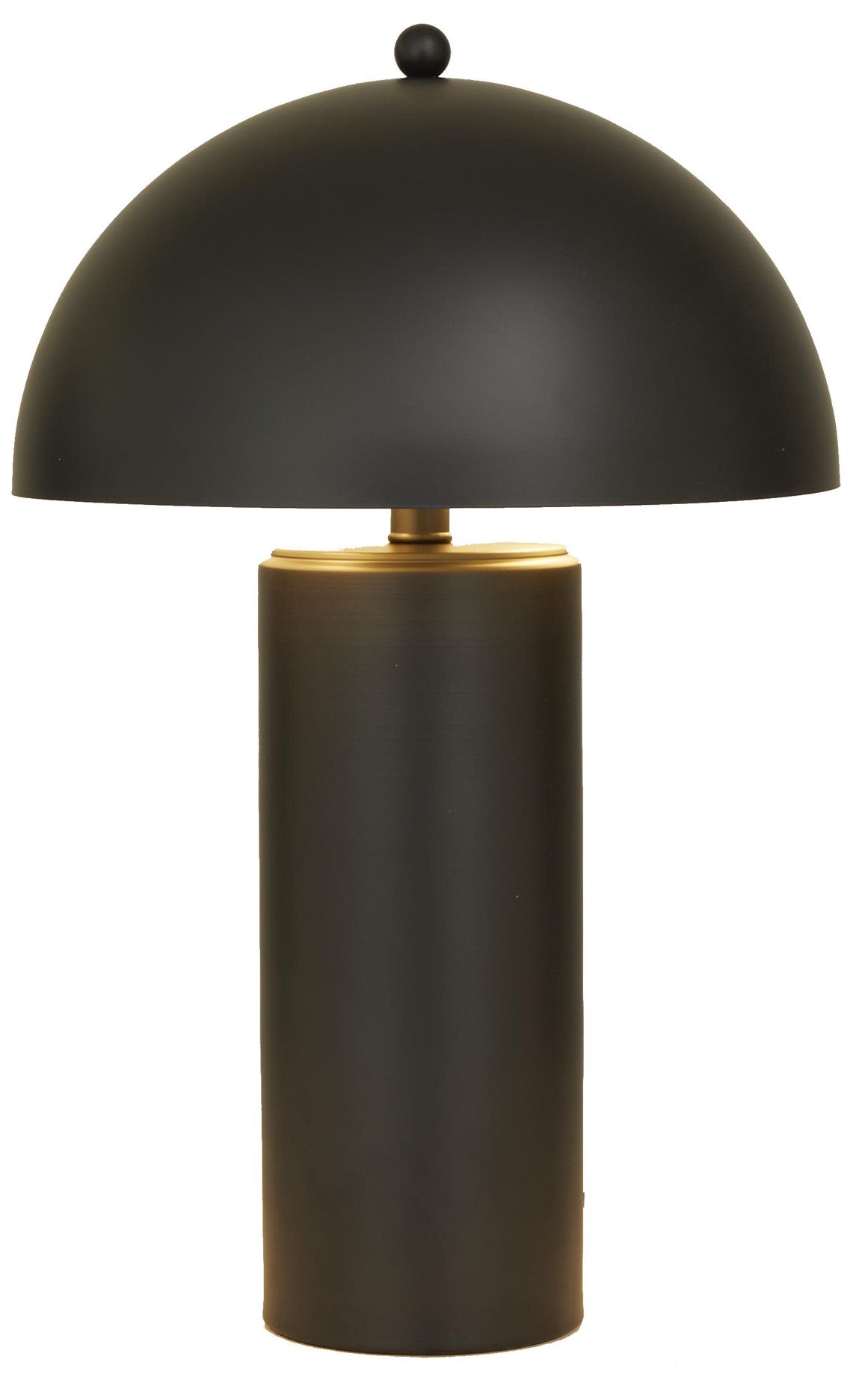 Image 2 Black Metal Contemporary Accent Lamp, 14" x 14" x 22"