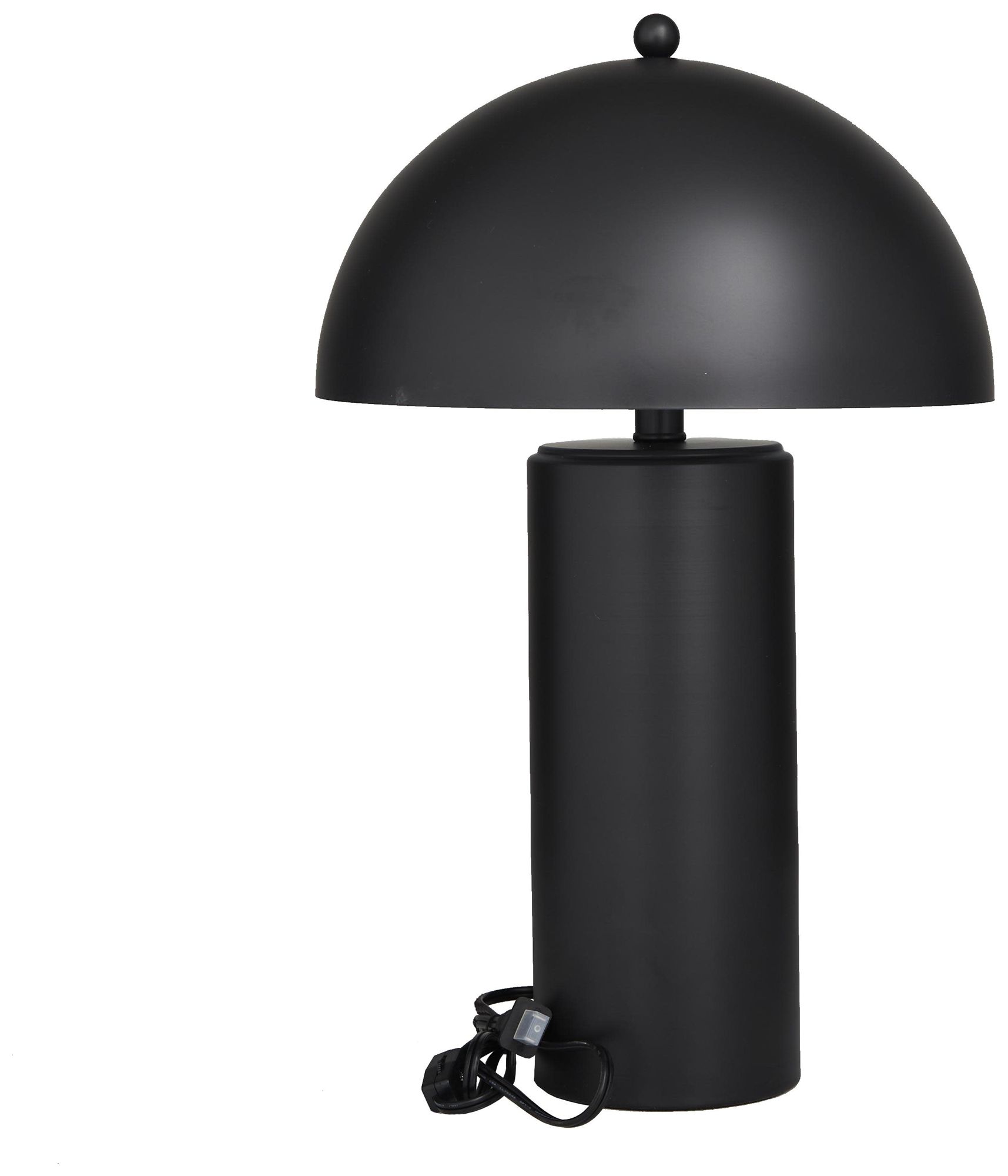 Image 6 Black Metal Contemporary Accent Lamp, 14" x 14" x 22" more views