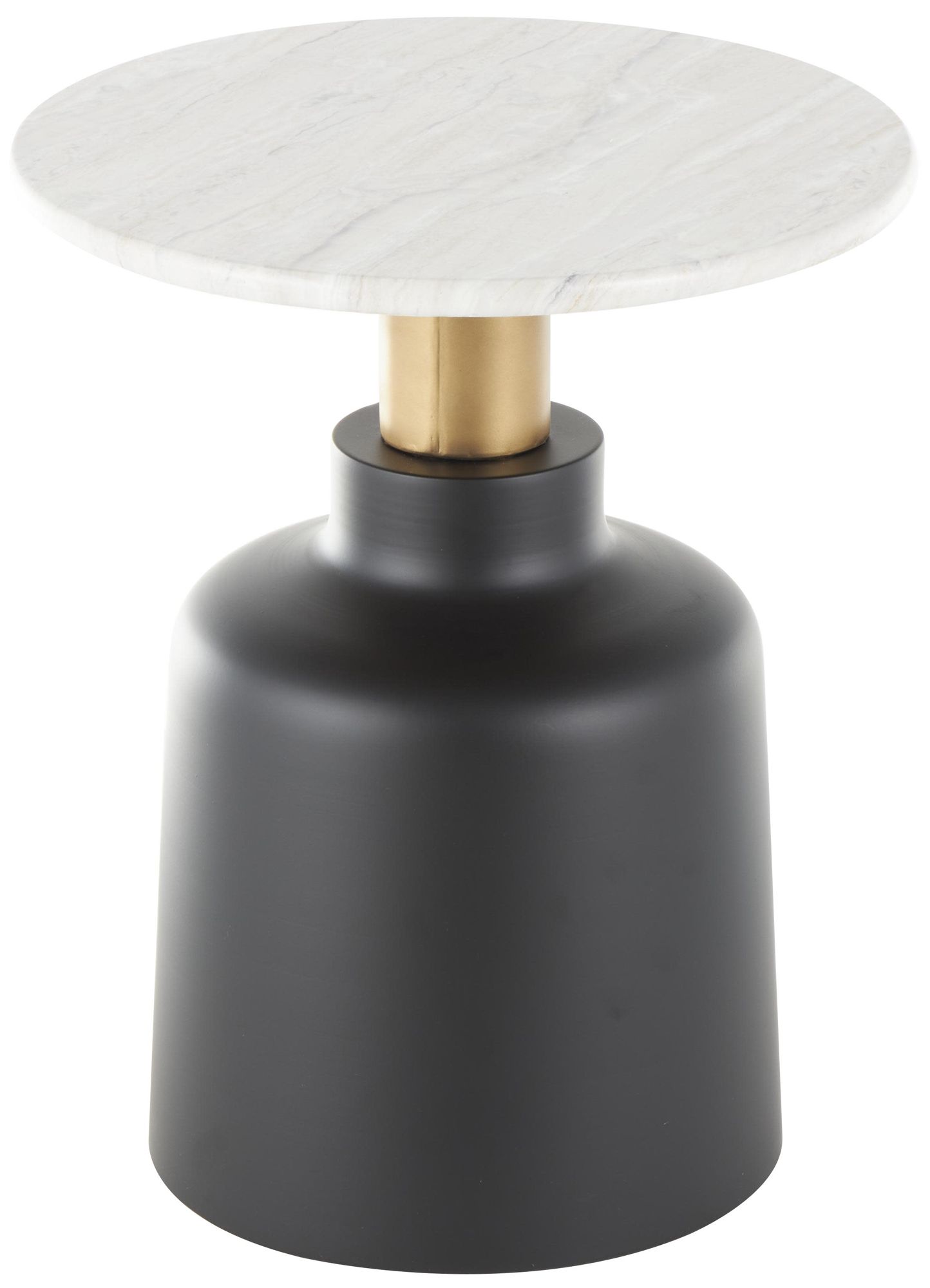 Image 5 Black Metal Contemporary Accent Table, 18" x 18" x 22" more views