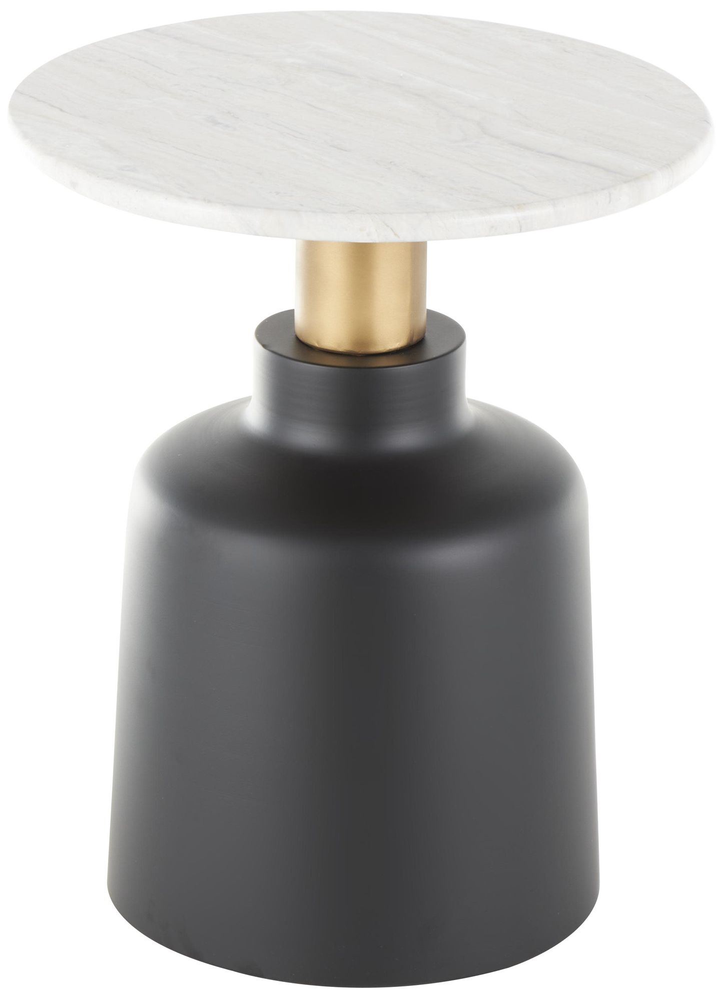 Image 6 Black Metal Contemporary Accent Table, 18" x 18" x 22" more views