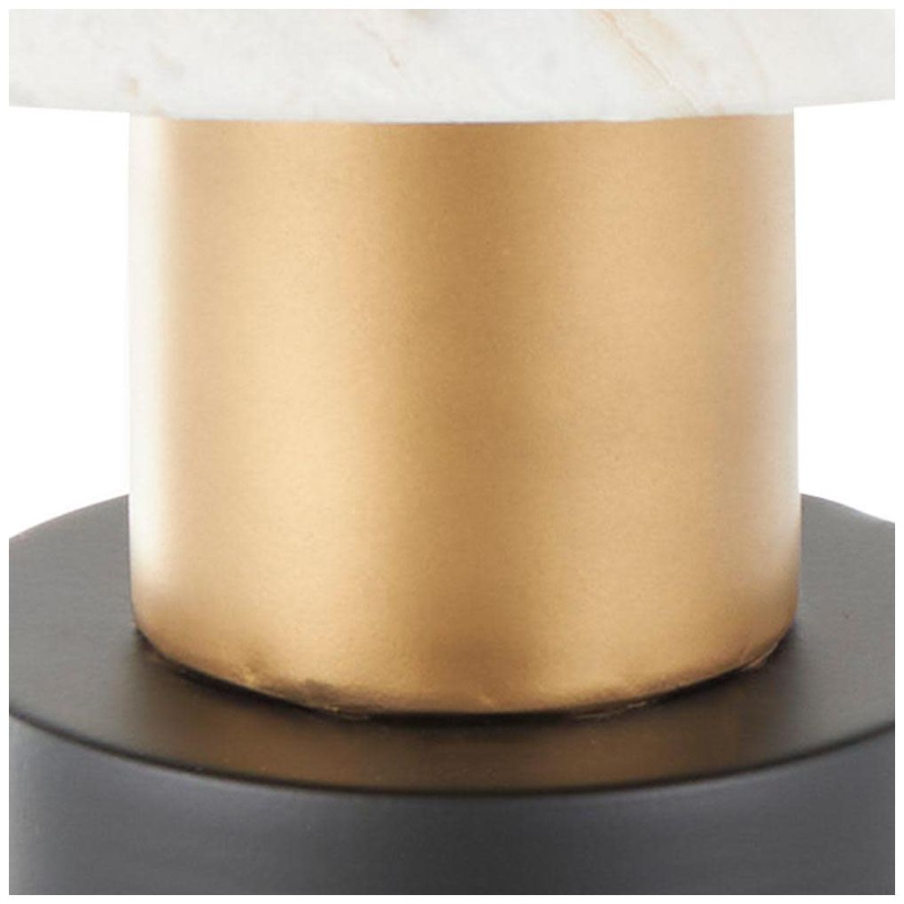 Black Metal Contemporary Accent Table, 18" x 18" x 22"