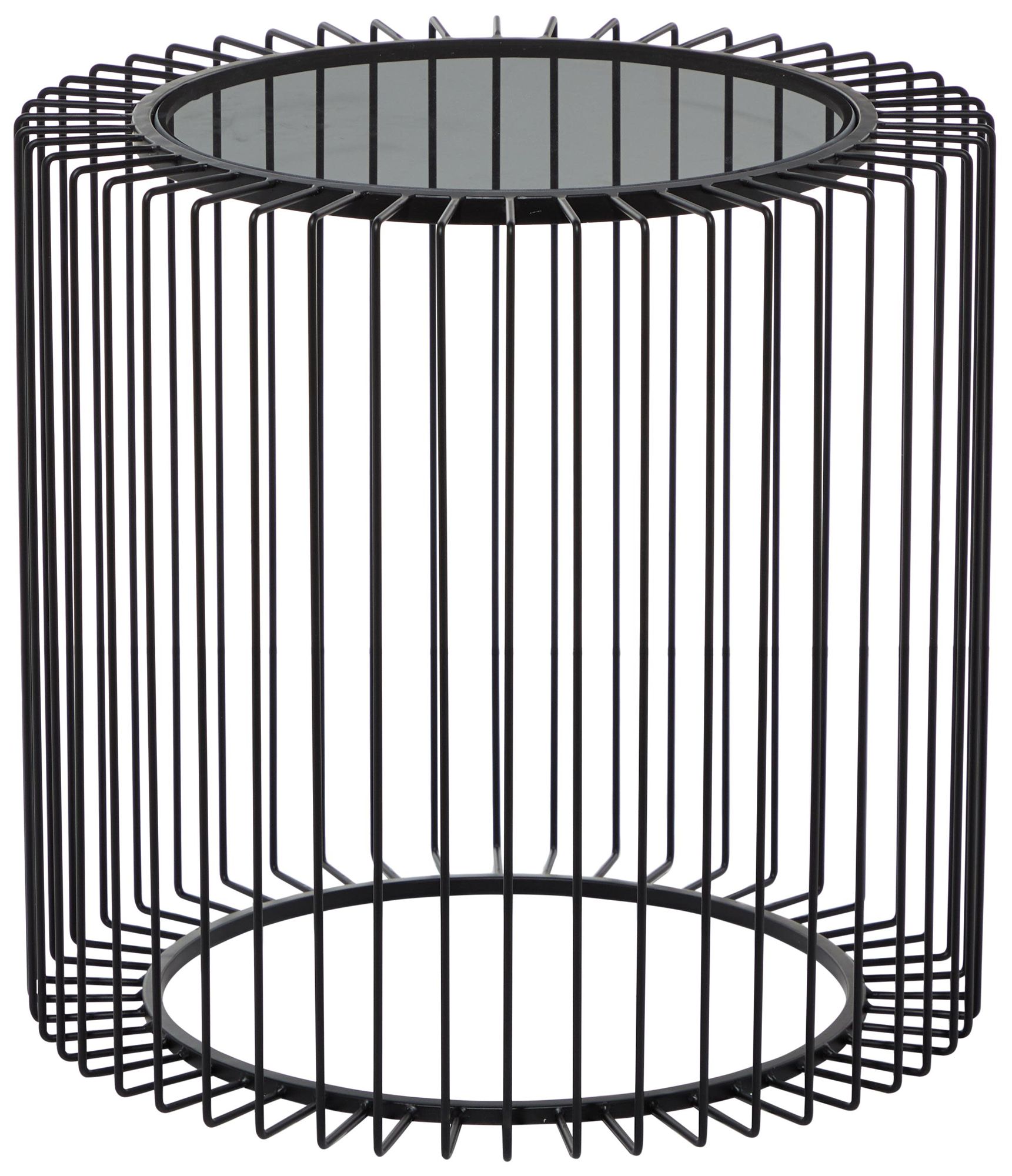Black Metal Contemporary Accent Table, 2
