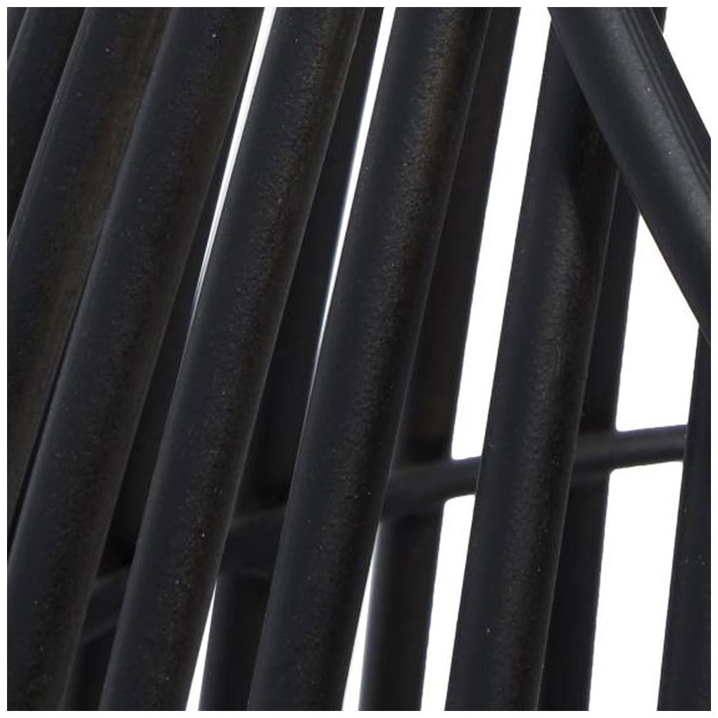 Image 7 Black Metal Contemporary Candle Lantern, 9" x 9" x 16" more views