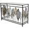 Black Metal Contemporary Console Table, 44" x 16" x 30"