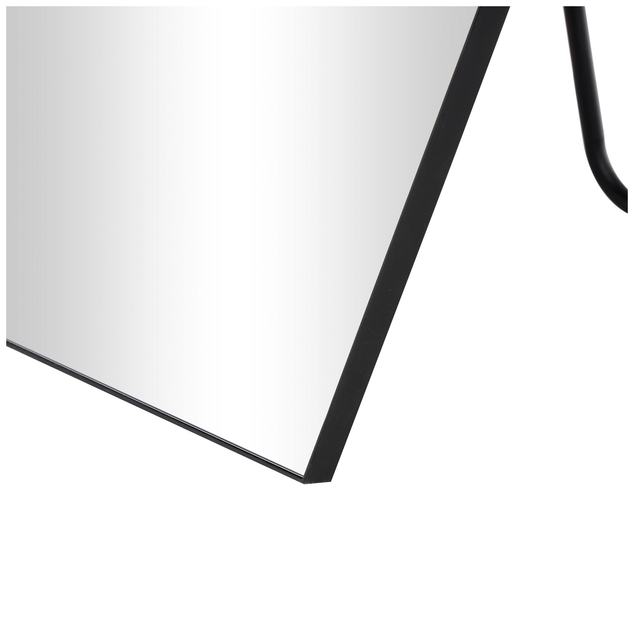 Image 3 Black Metal Contemporary Floor Mirror, 25" x 20" x 65" more views