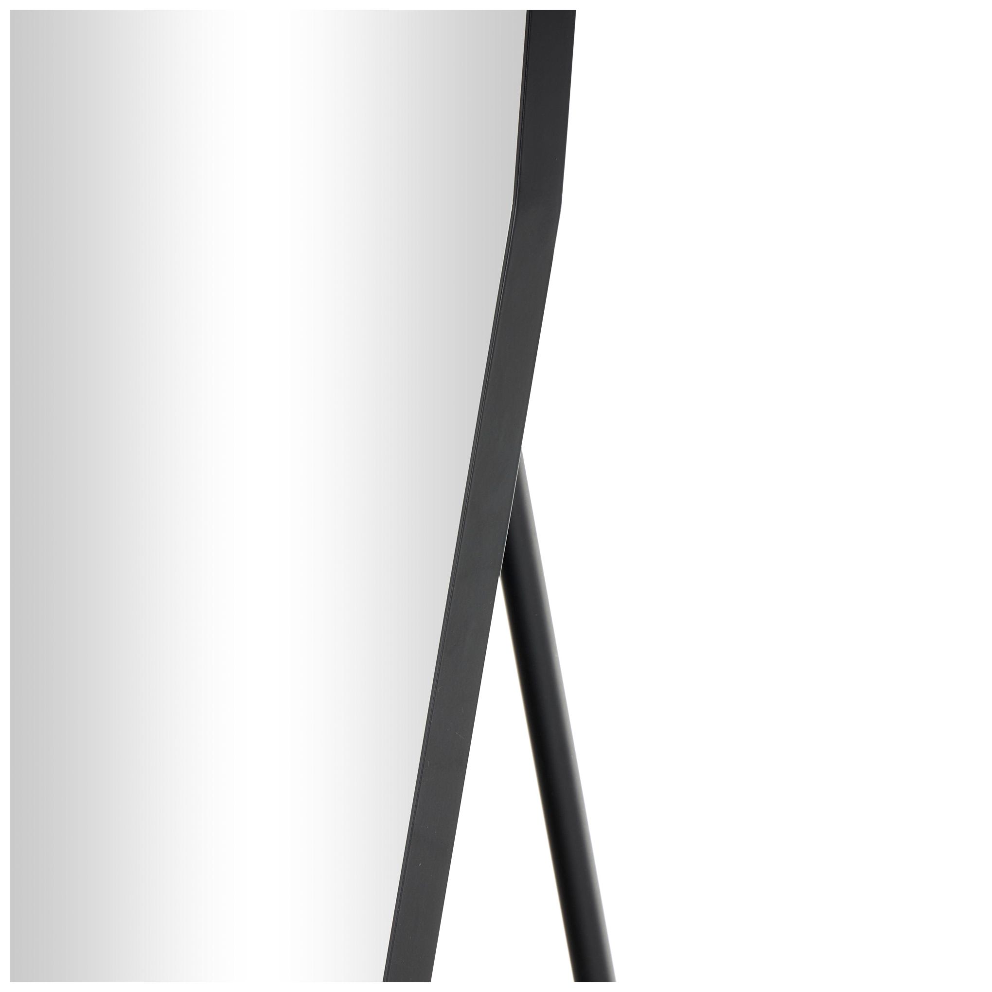 Image 4 Black Metal Contemporary Floor Mirror, 25" x 20" x 65" more views