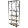 Black Metal Contemporary Shelving Unit, 32" x 13" x 71"