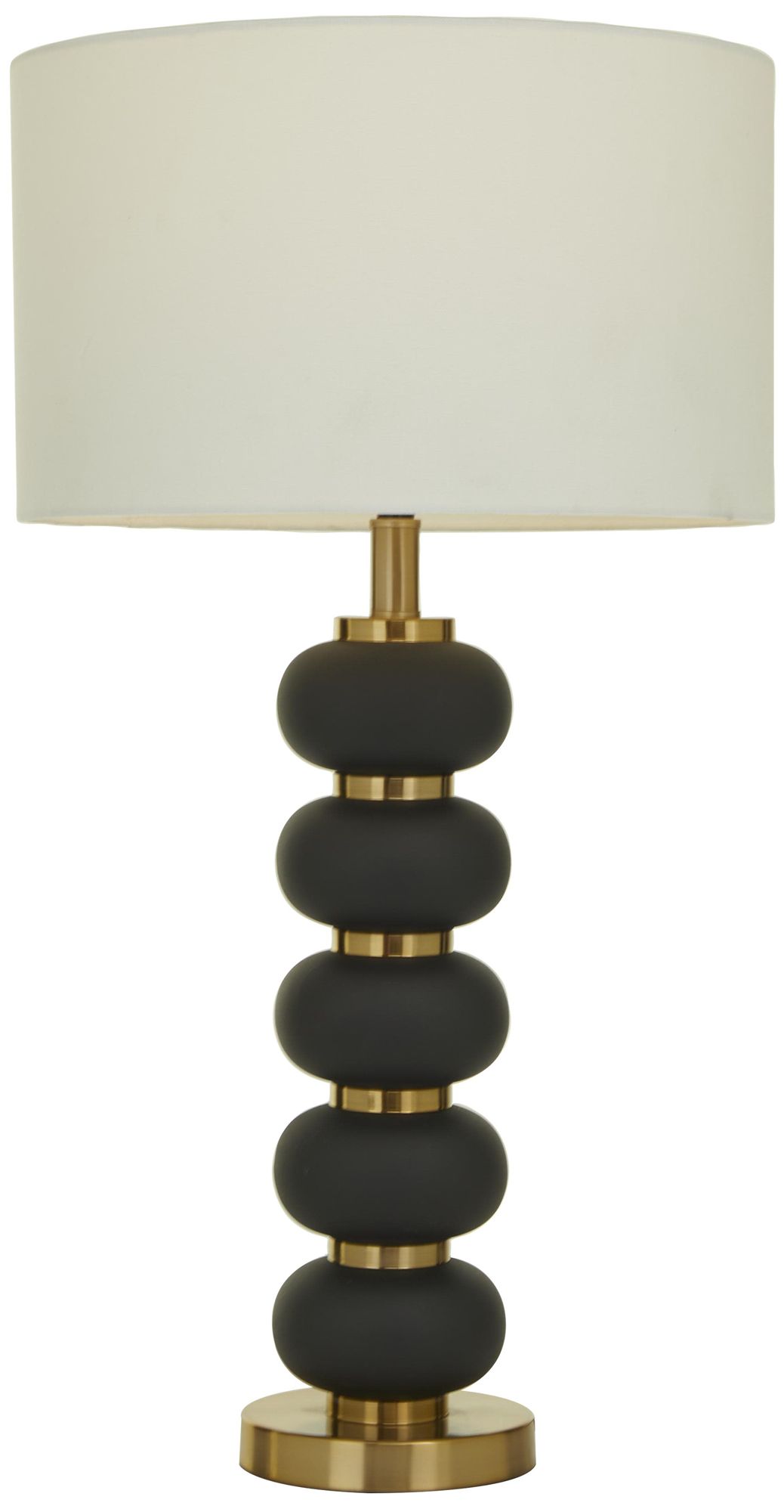 Image 2 Black Metal Contemporary Table Lamp, 15" x 15" x 28"