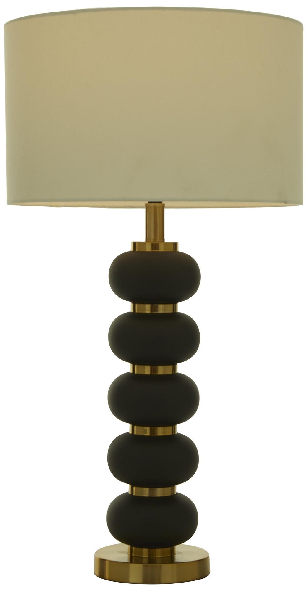 Image 5 Black Metal Contemporary Table Lamp, 15" x 15" x 28" more views