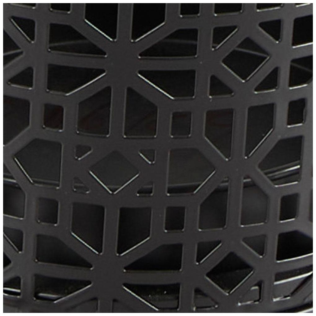 Black Metal Contemporary Umbrella Stand, 11" x 11" x 25"